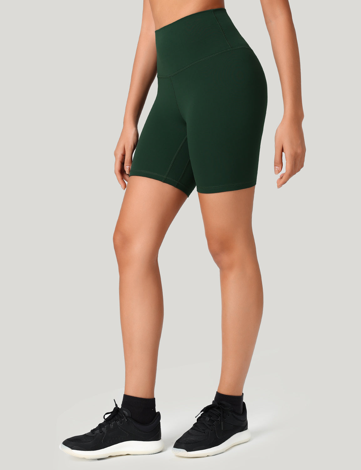 HeyNuts Women's Workout Pro Biker Short, High Waisted Tummy Control Athletic Running Spandex Yoga shorts 6''
