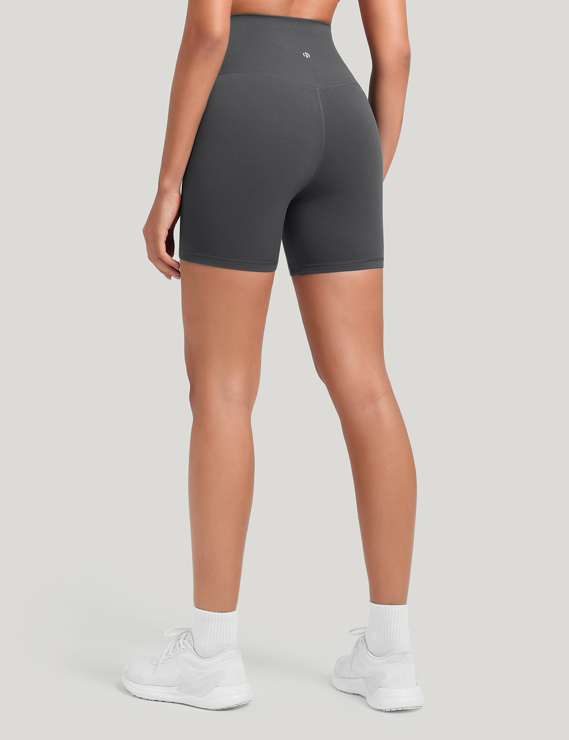HeyNuts Women's Workout Pro Biker Short, High Waisted Tummy Control Athletic Running Spandex Yoga shorts 6''