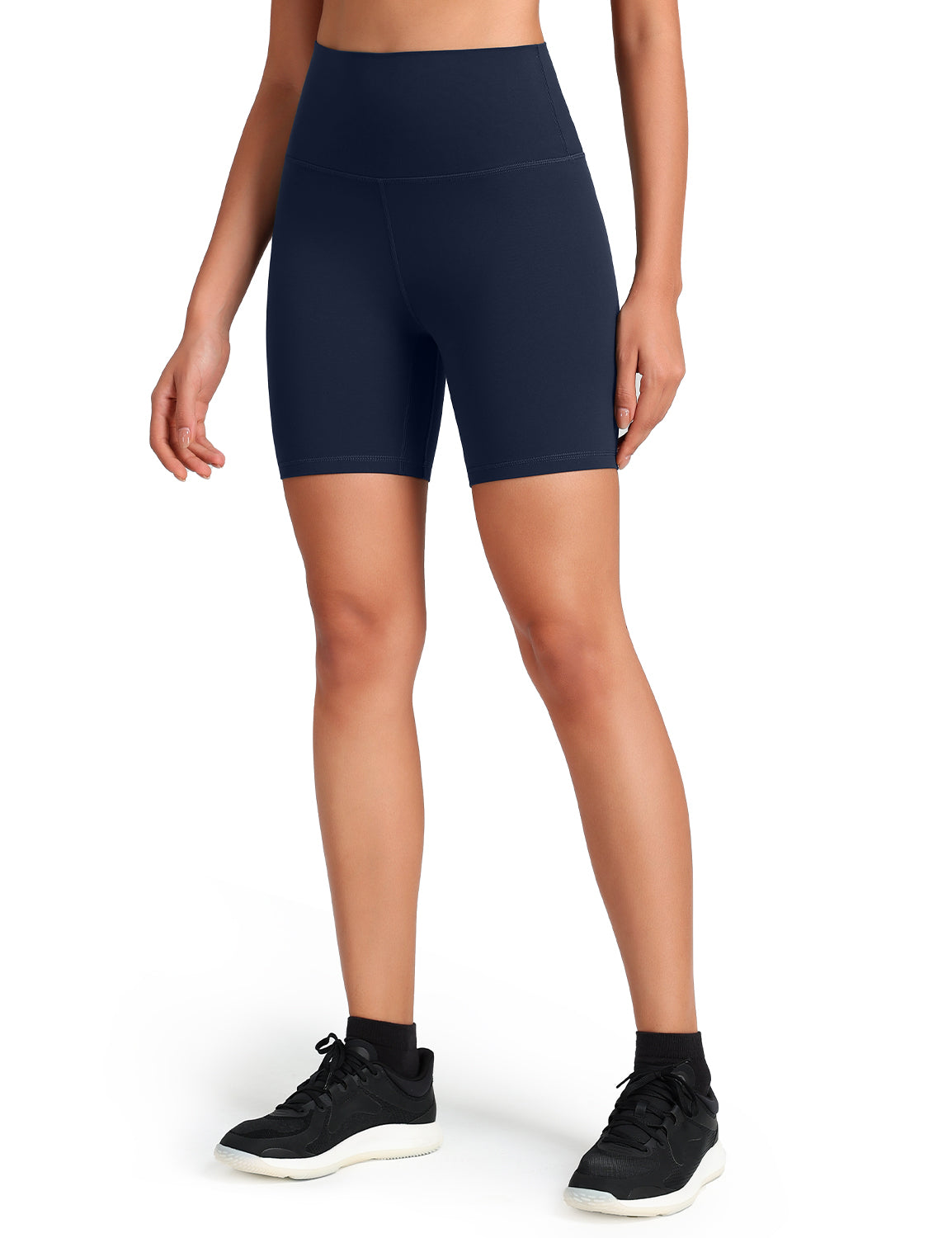 HeyNuts Women's Workout Pro Biker Short, High Waisted Tummy Control Athletic Running Spandex Yoga shorts 6''