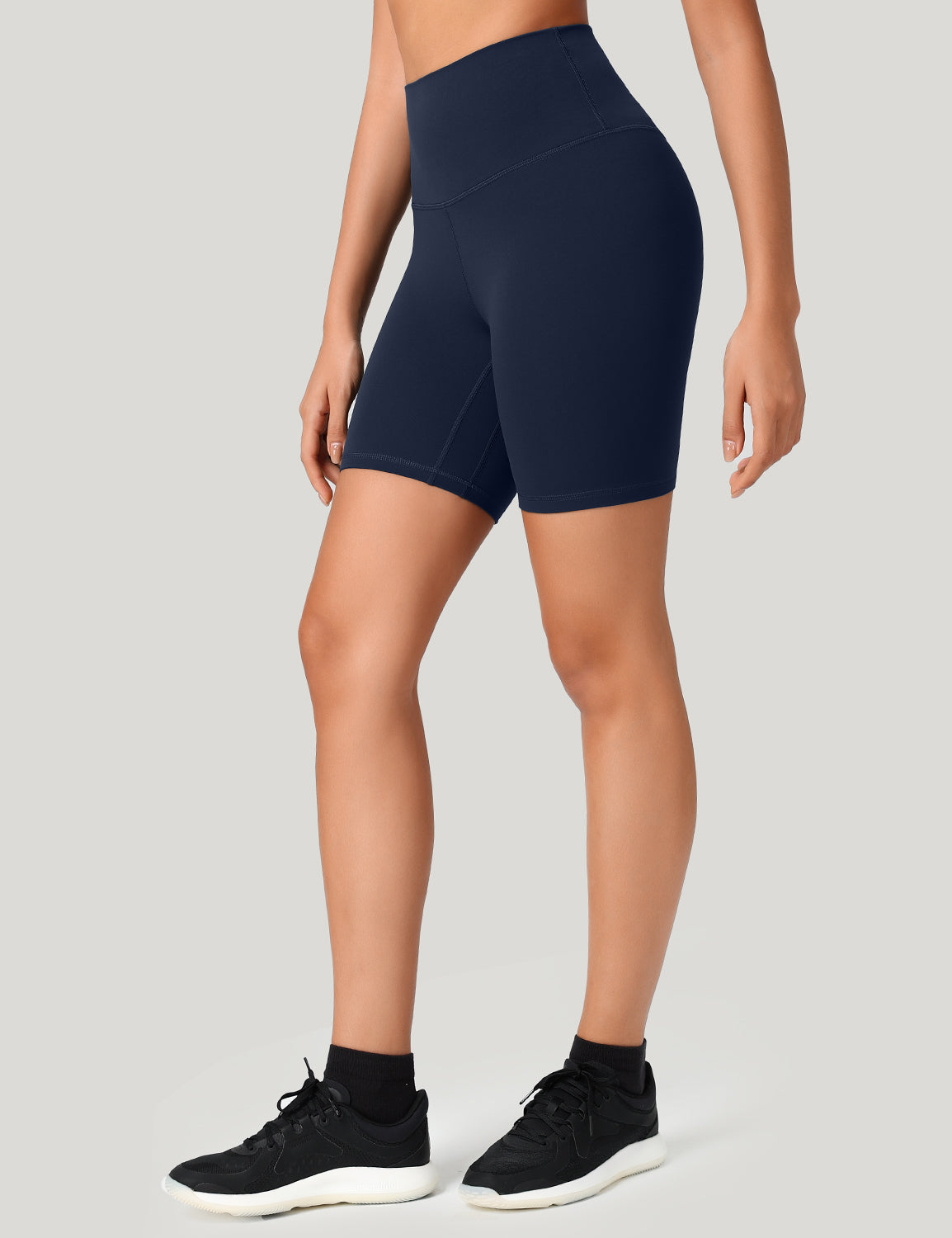HeyNuts Women's Workout Pro Biker Short, High Waisted Tummy Control Athletic Running Spandex Yoga shorts 6''
