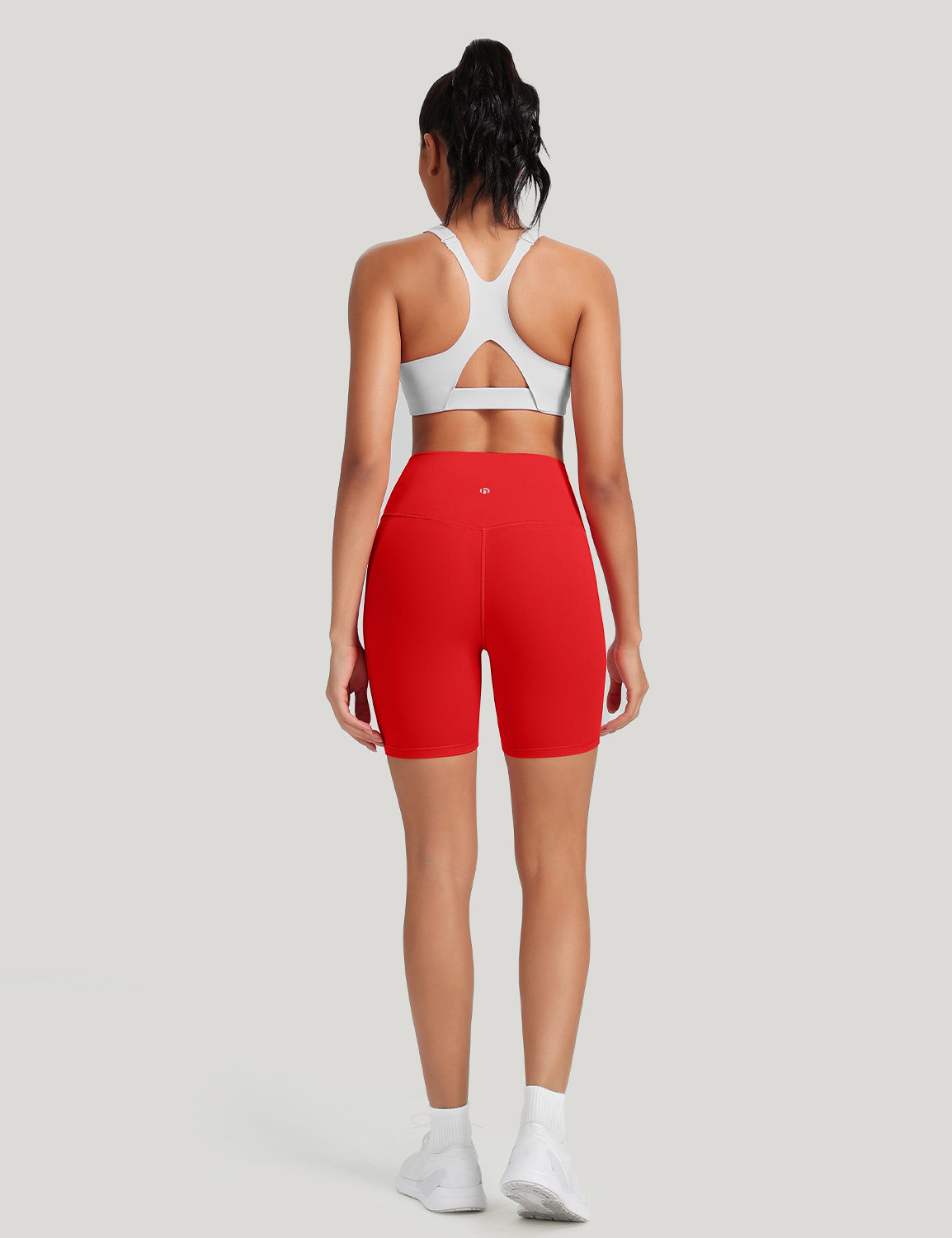 HeyNuts Women's Workout Pro Biker Short, High Waisted Tummy Control Athletic Running Spandex Yoga shorts 6''