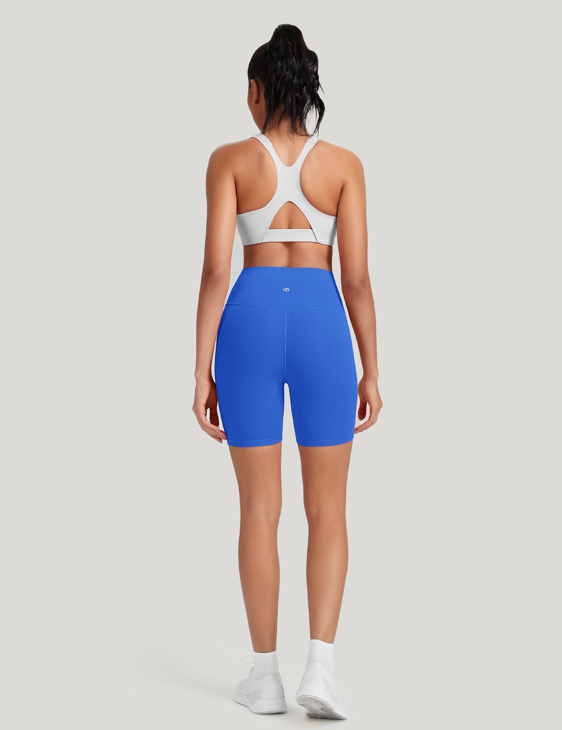 HeyNuts Women's Workout Pro Biker Short, High Waisted Tummy Control Athletic Running Spandex Yoga shorts 6''