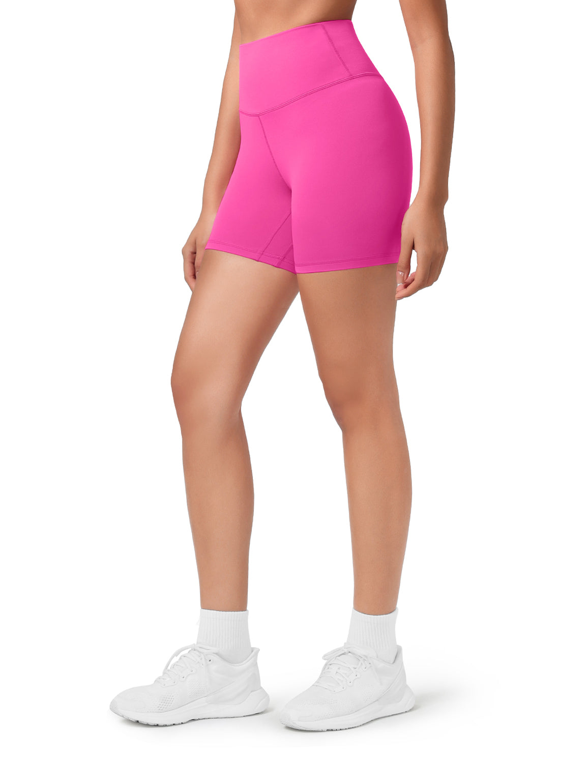HeyNuts Women's Workout Pro Biker Short, High Waisted Tummy Control Athletic Running Spandex Yoga shorts 6''