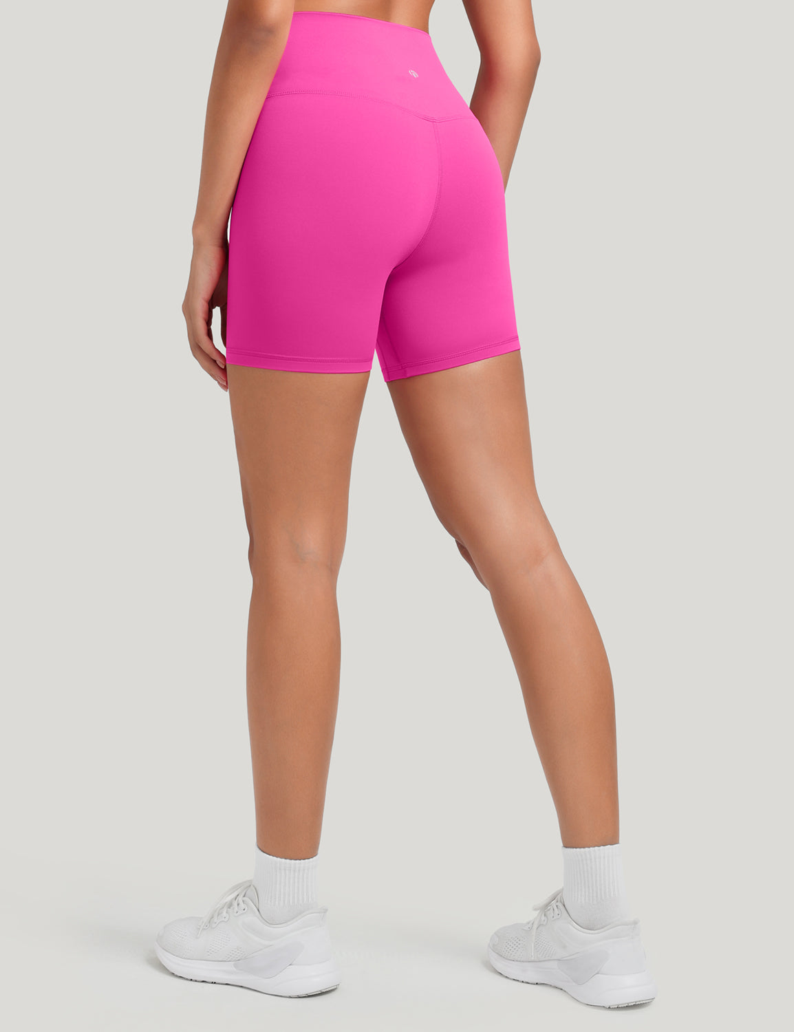 HeyNuts Women's Workout Pro Biker Short, High Waisted Tummy Control Athletic Running Spandex Yoga shorts 6''