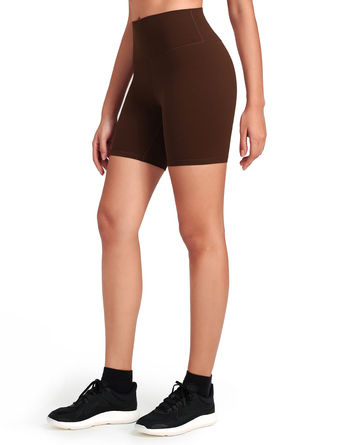 HeyNuts Women's Workout Pro Biker Short, High Waisted Tummy Control Athletic Running Spandex Yoga shorts 6''