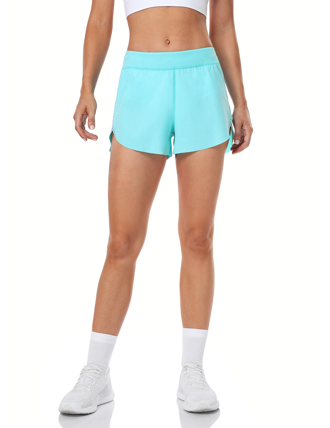 Running Shorts Turquoise Green