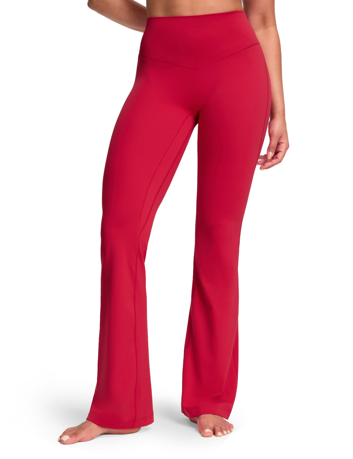 Harmony Flare Leggings No Front Seam Bold V-Dip Back