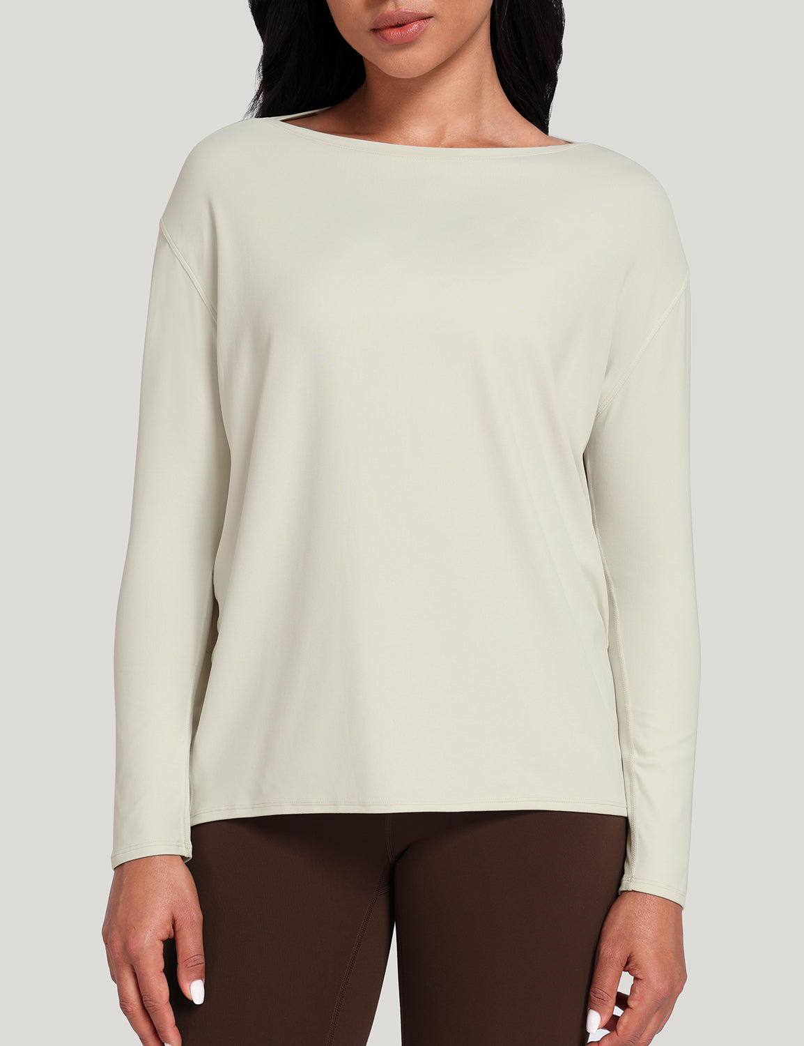 boat neck short long sleeve shirts