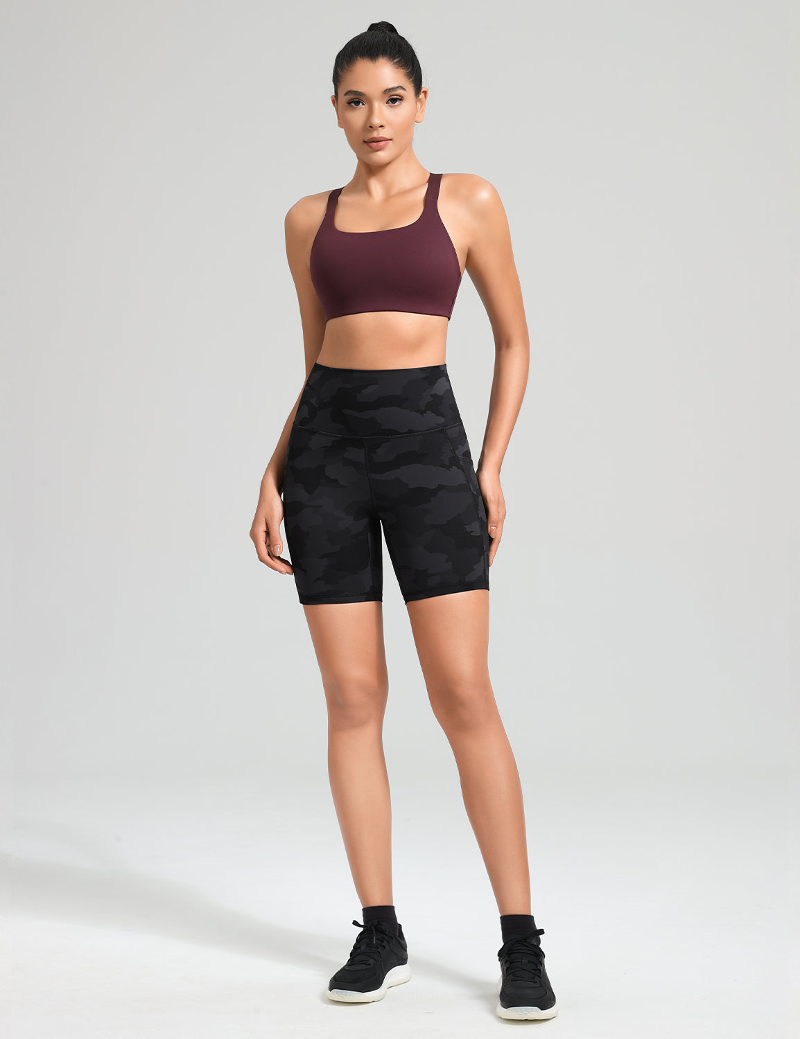 Biker Shorts Coal Camo