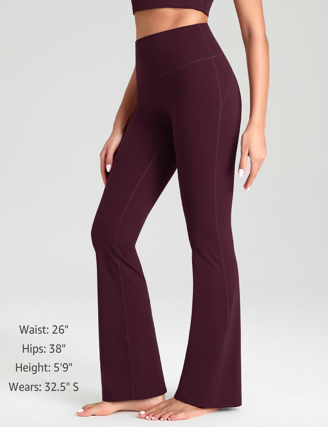 Mellow Flare Leggings Dark Plum
