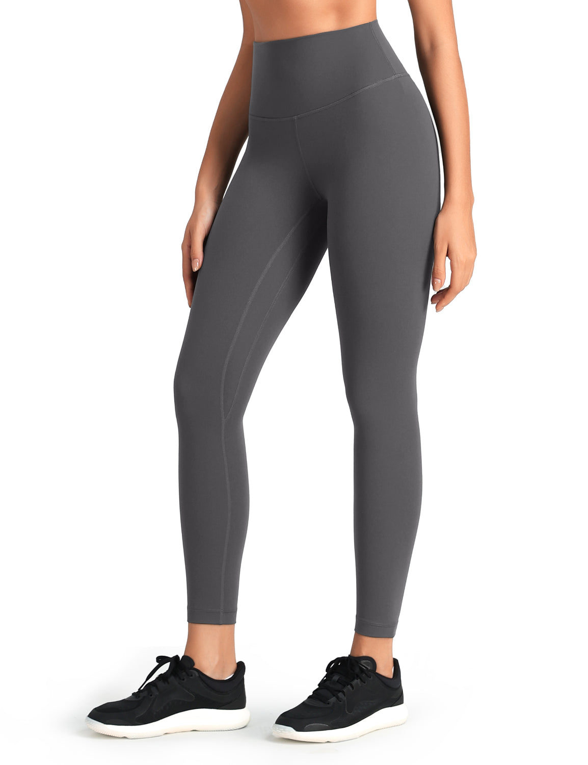 HeyNuts Workout Pro Leggings, 7/8 High Waisted Compression Gym Tummy Control Athletic Yoga Pants 25"
