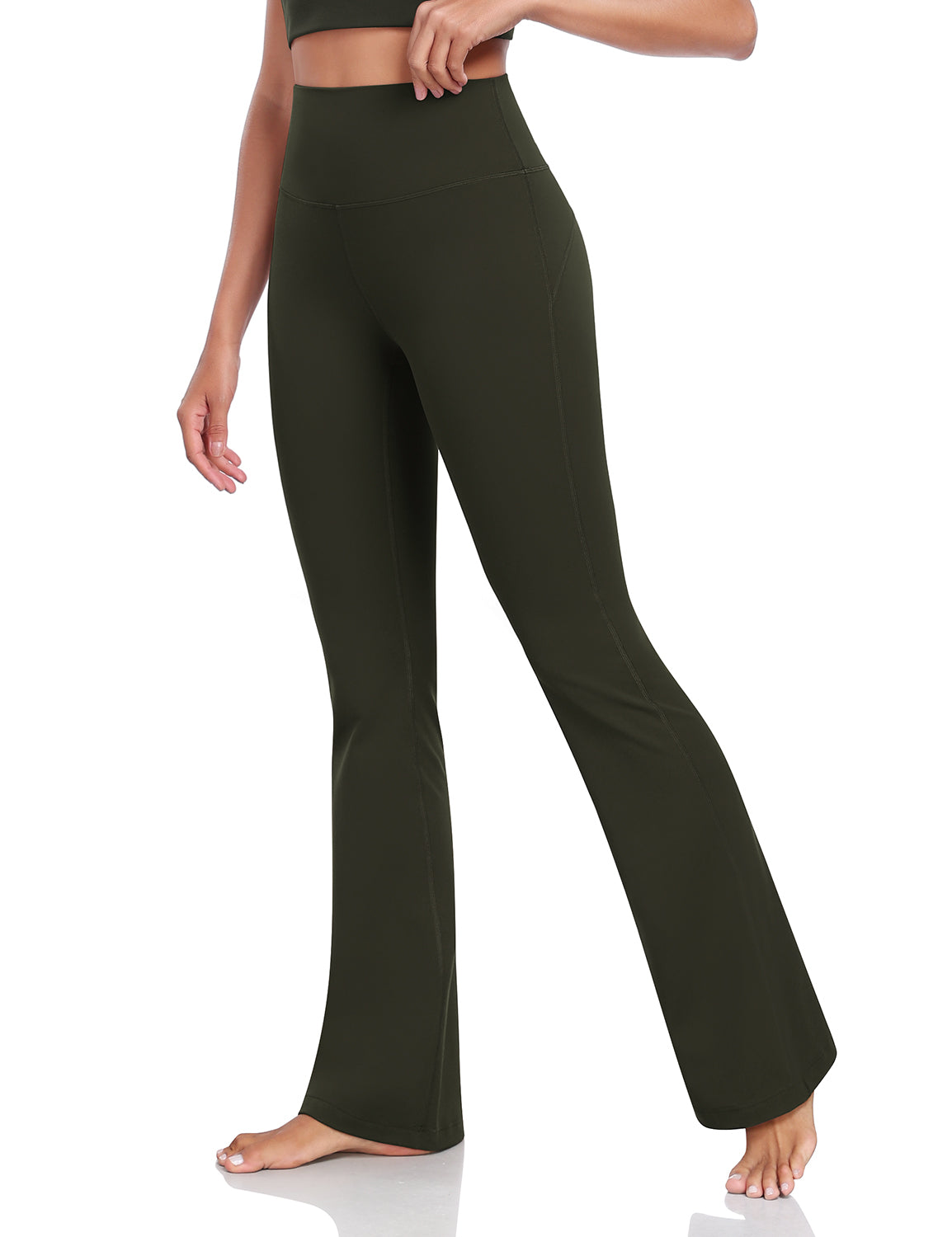 Mellow Flare Leggings 32.5 Dark Olive