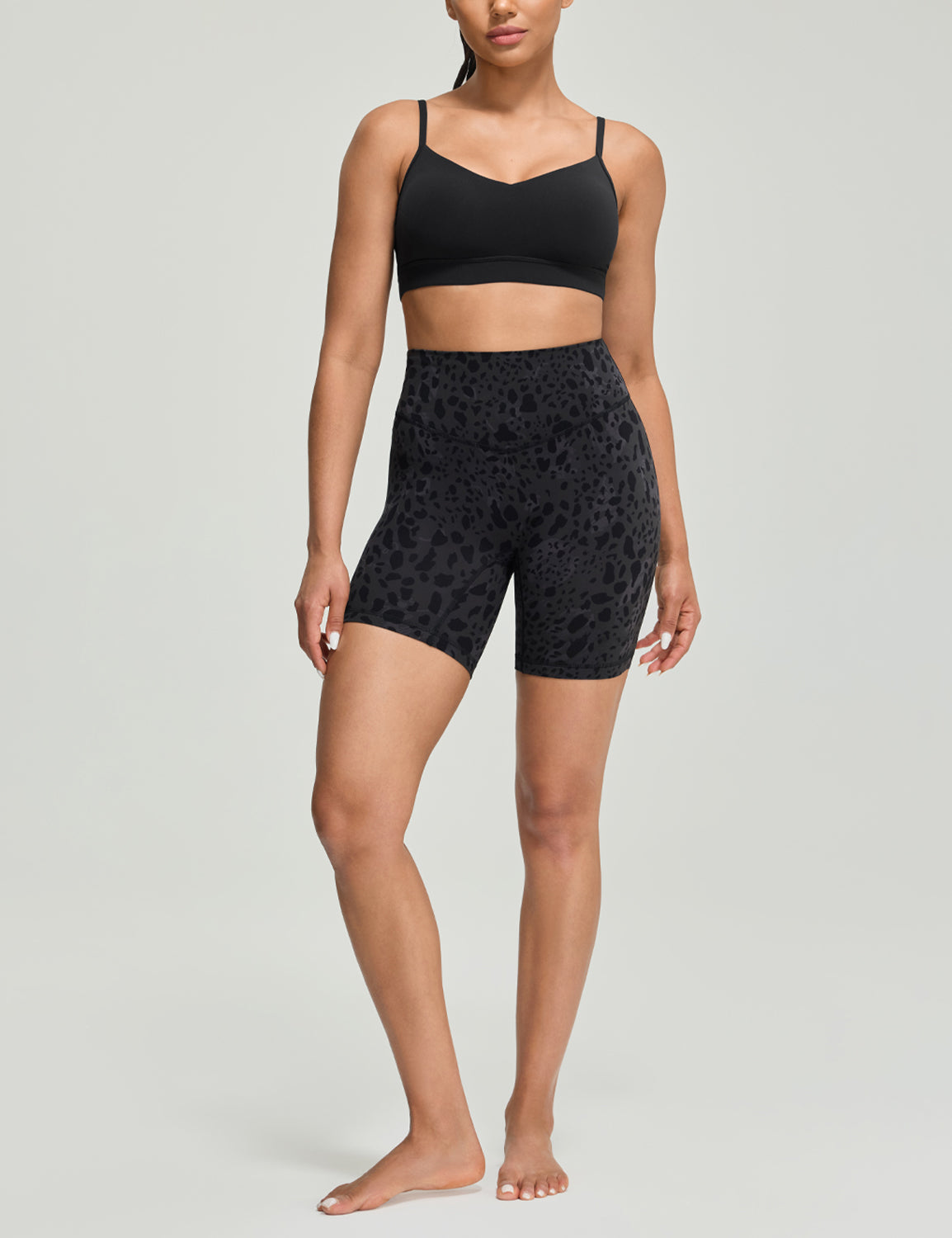Bold V-Dip Back No Front Seam Athletic Shorts