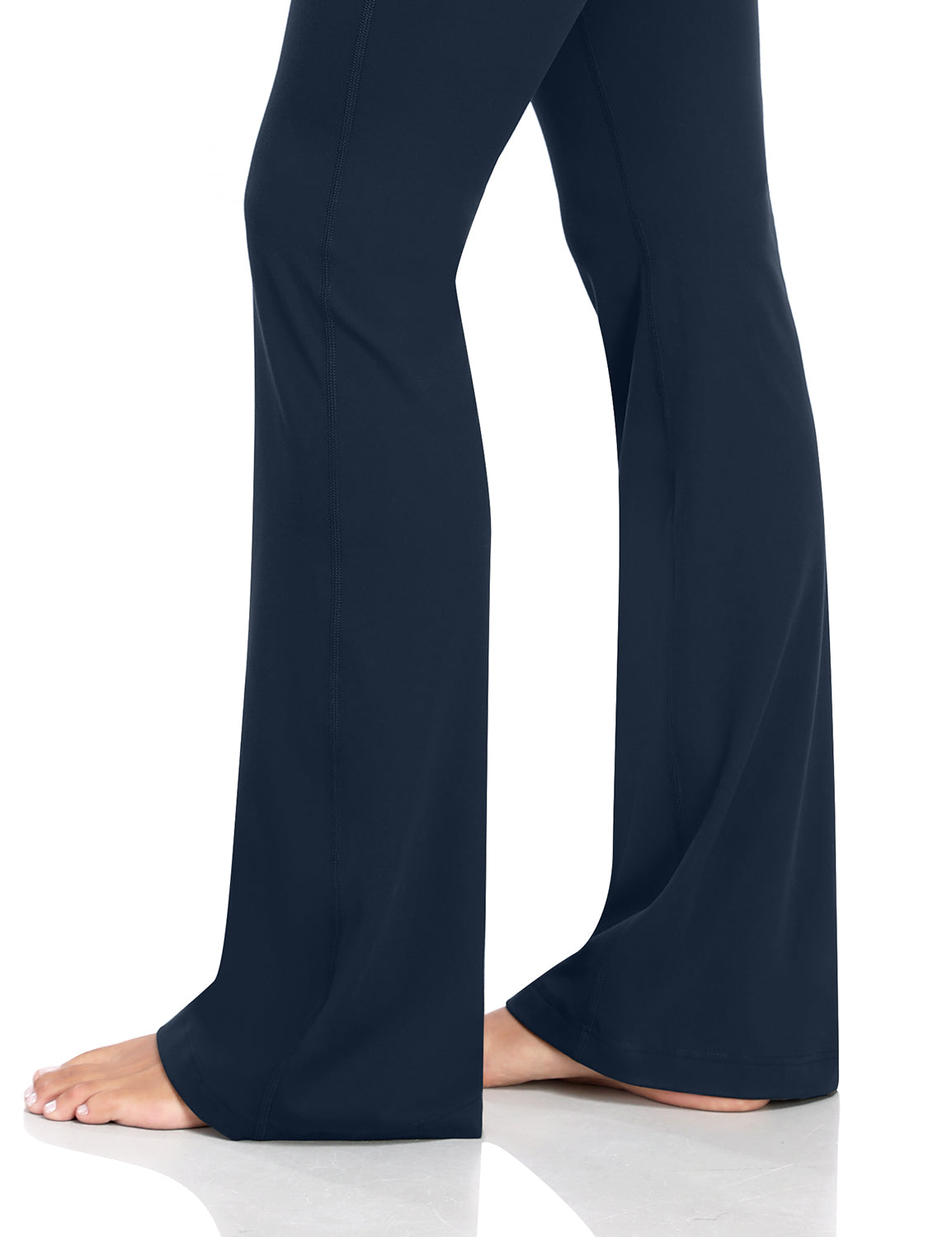 HeyNuts Mellow Flare Leggings 32.5", High Waisted Tummy Control Wide Leg Bootcut Yoga Pants Lounge Soft