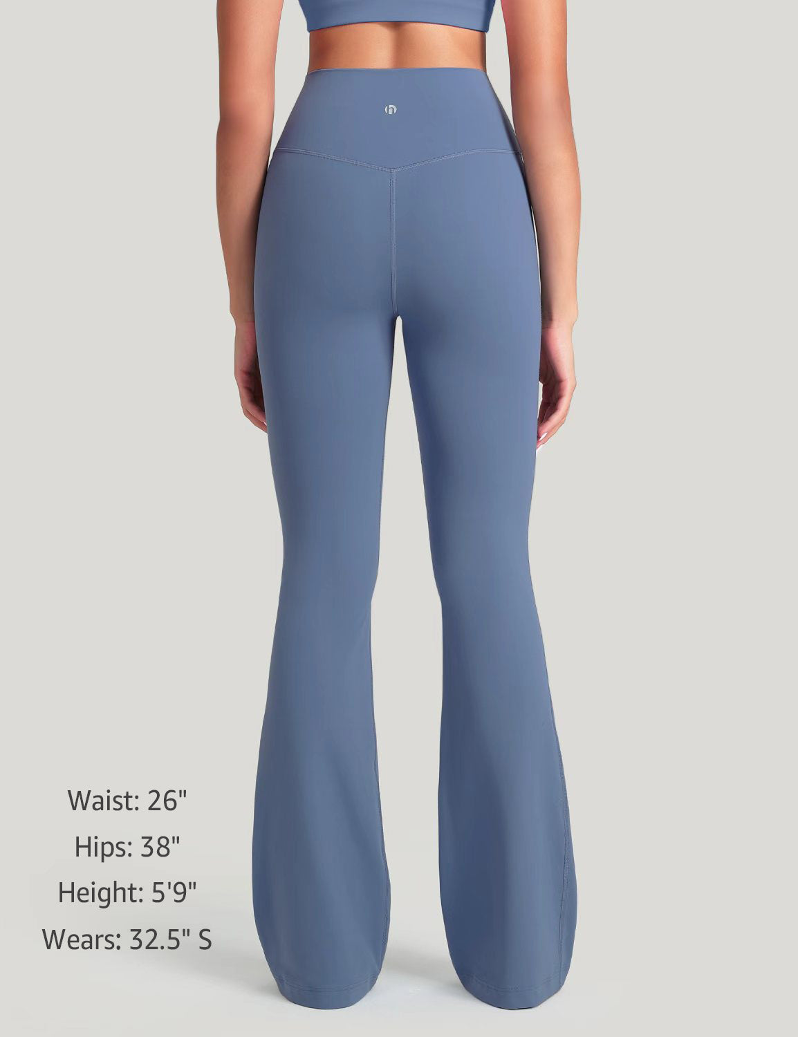 Harmony Flare Leggings Washed Denim