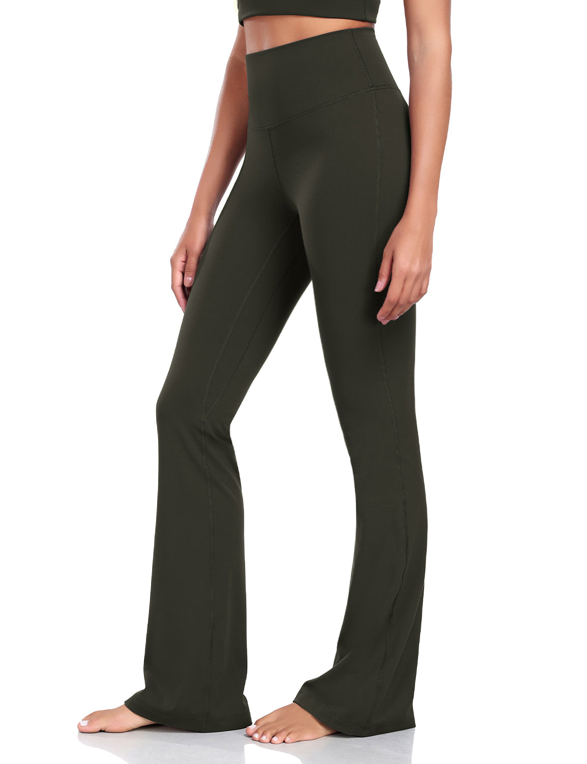 Harmony Flare Leggings 32.5 Dark Olive