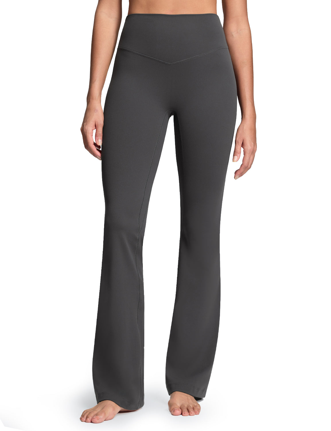 Harmony Flare Leggings No Front Seam Bold V-Dip Back