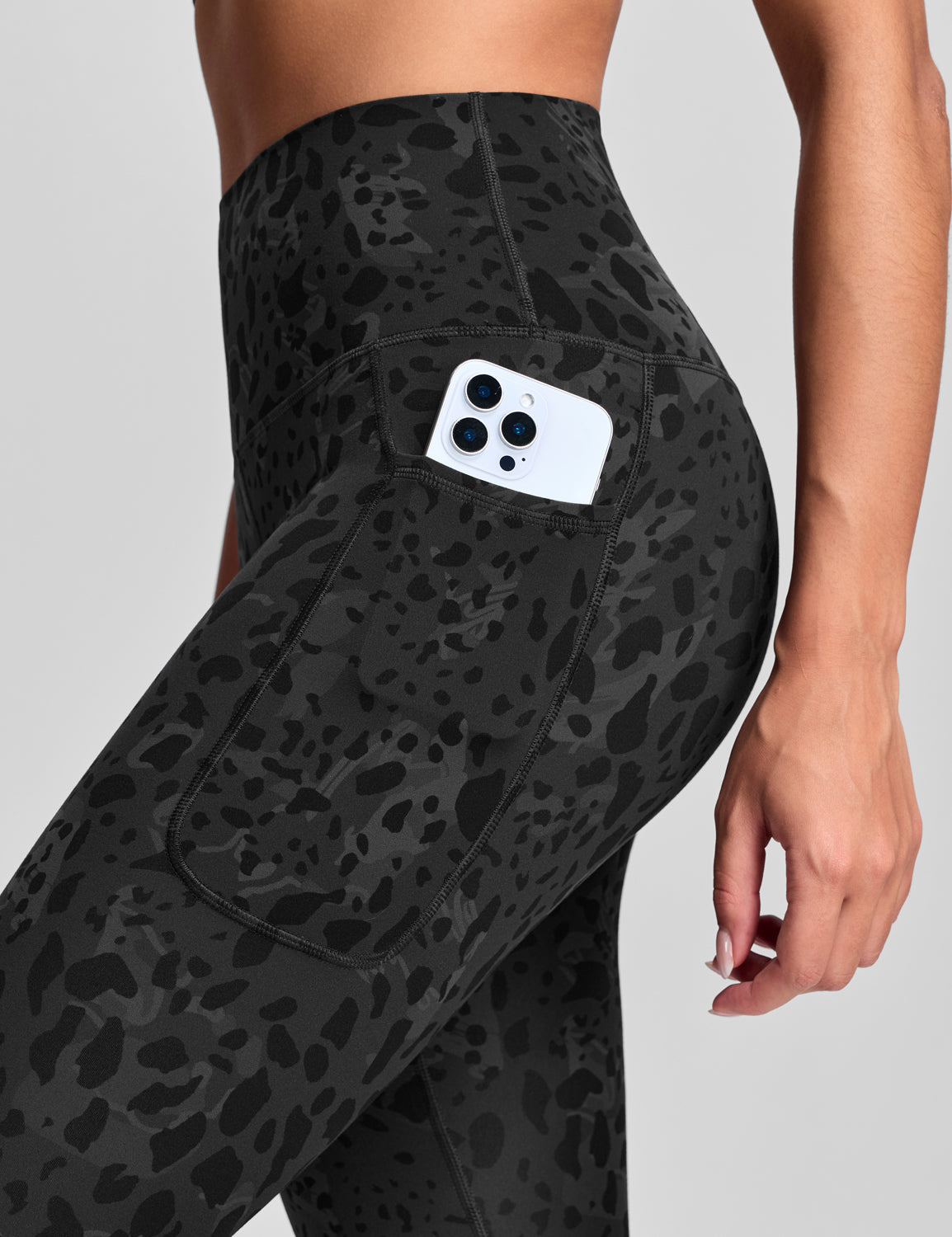 Pockets leggings Black Cheetah
