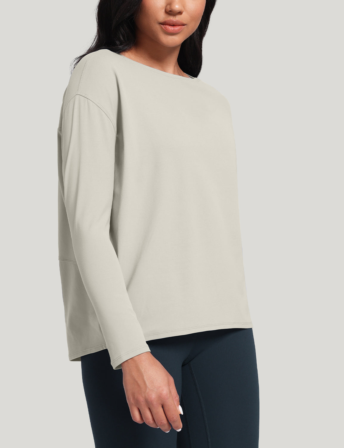 boat neck short long sleeve shirts