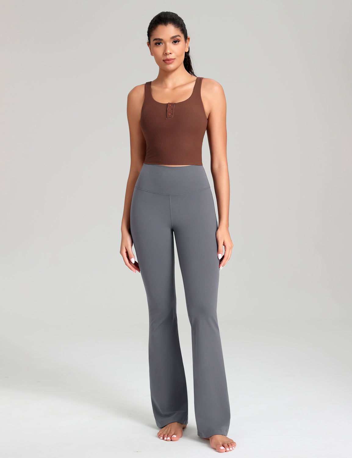 Mellow Flare Leggings Washed Denim