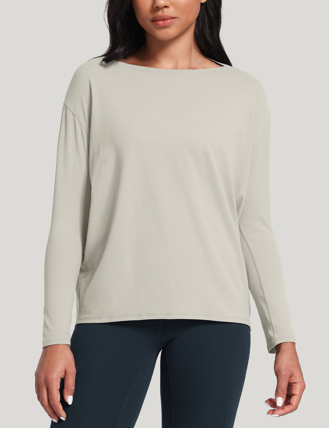 boat neck short long sleeve shirts