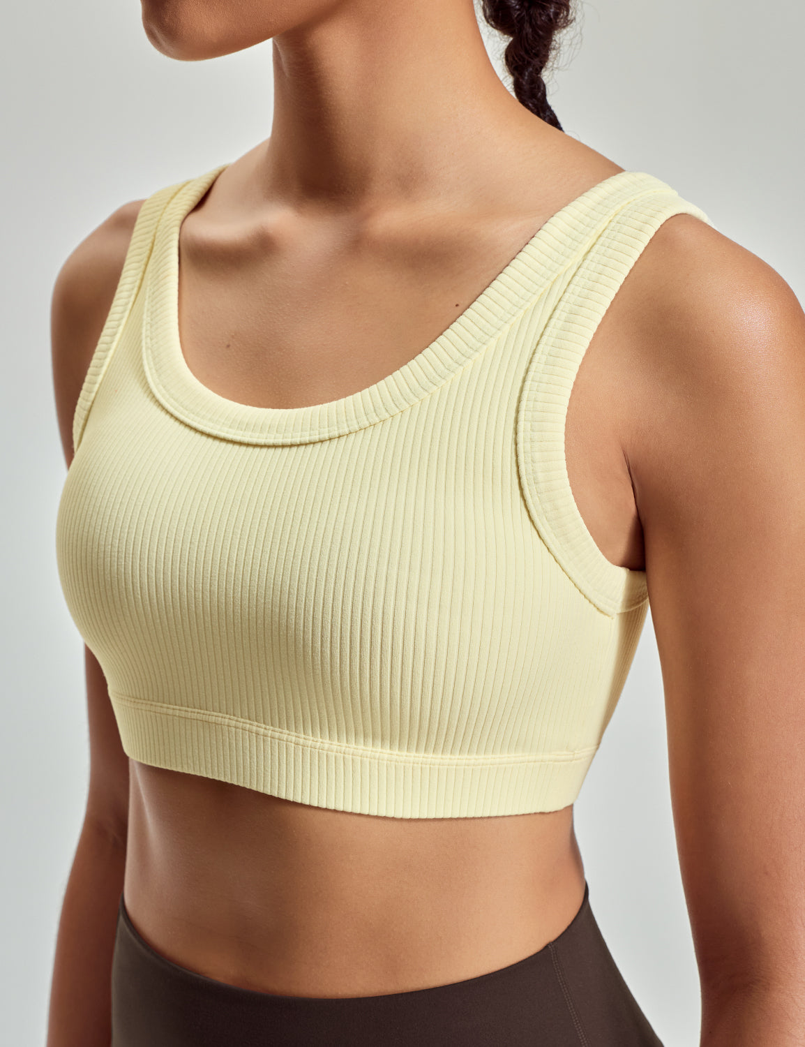U Back Ribbed Bras, A-D Cups