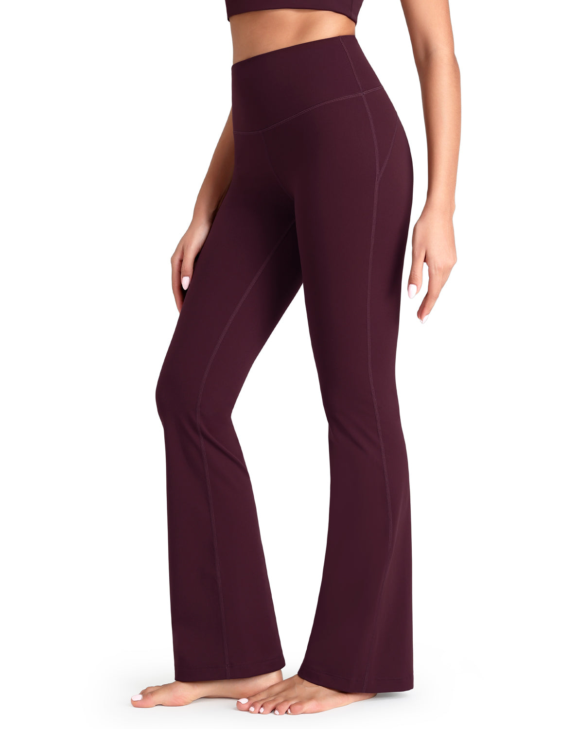 Mellow Flare Leggings Dark Plum