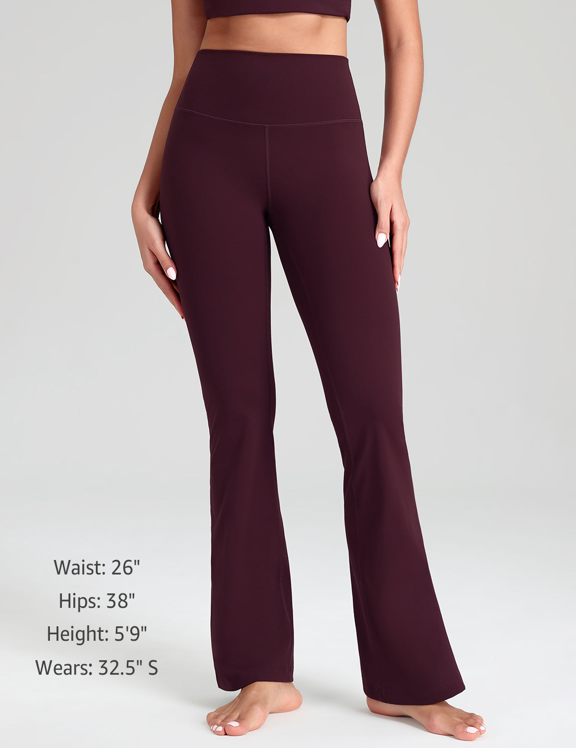 Mellow Flare Leggings Dark Plum