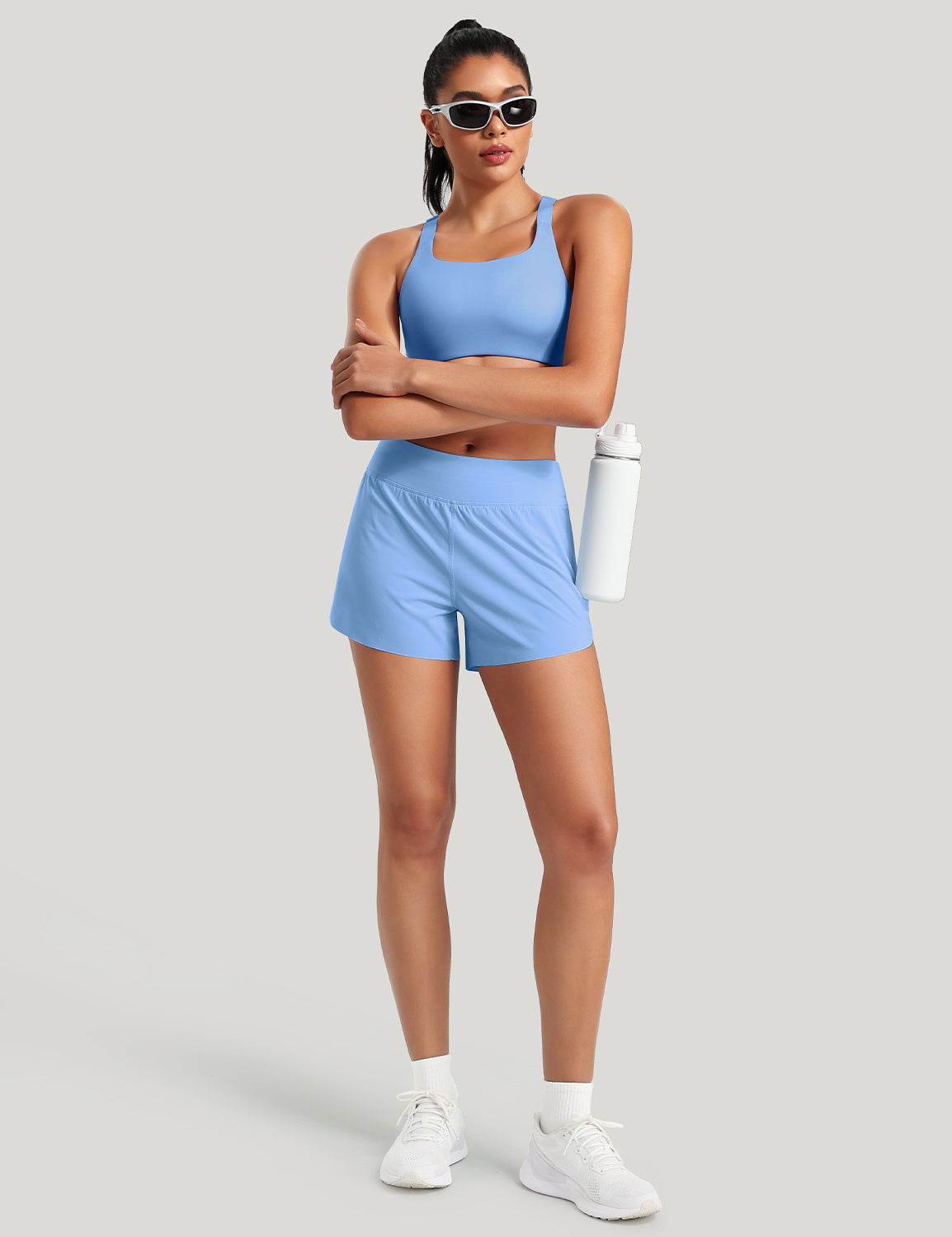 Running Shorts Baby Blue