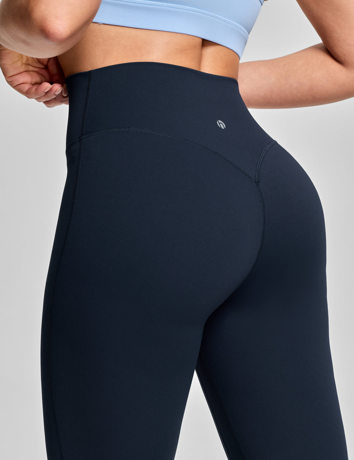 Harmony Flare Leggings No Front Seam Bold V-Dip Back