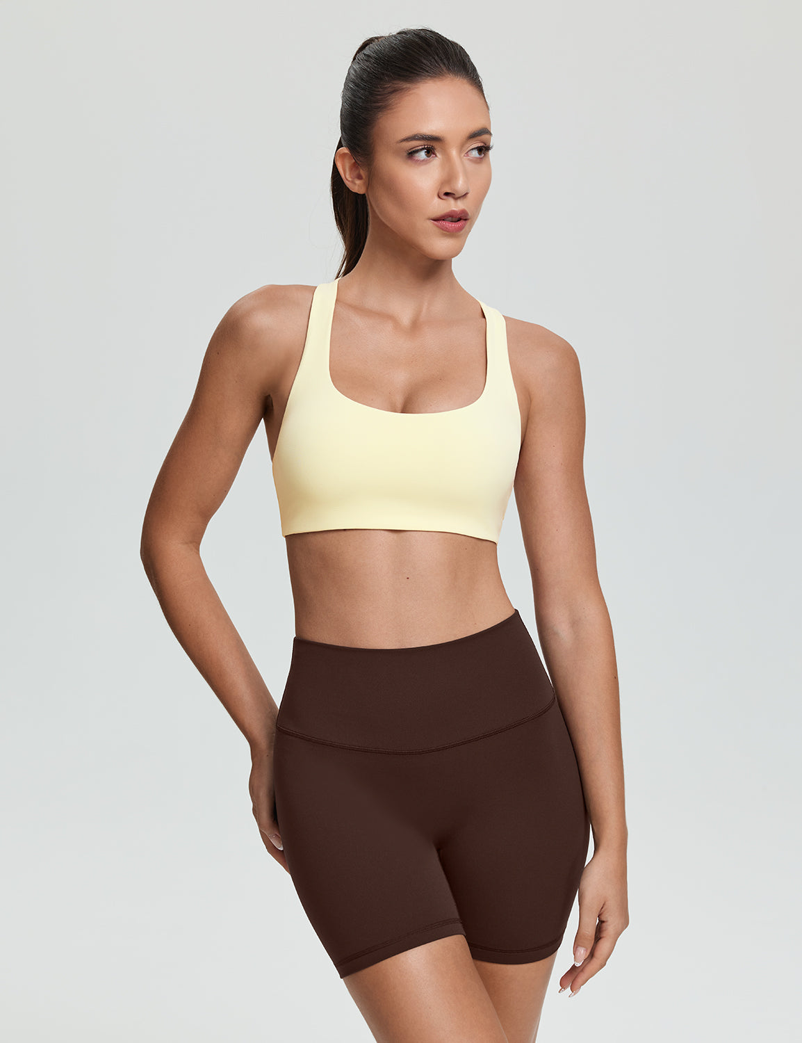 Criss Cross Back Sports Bra, A-D Cups
