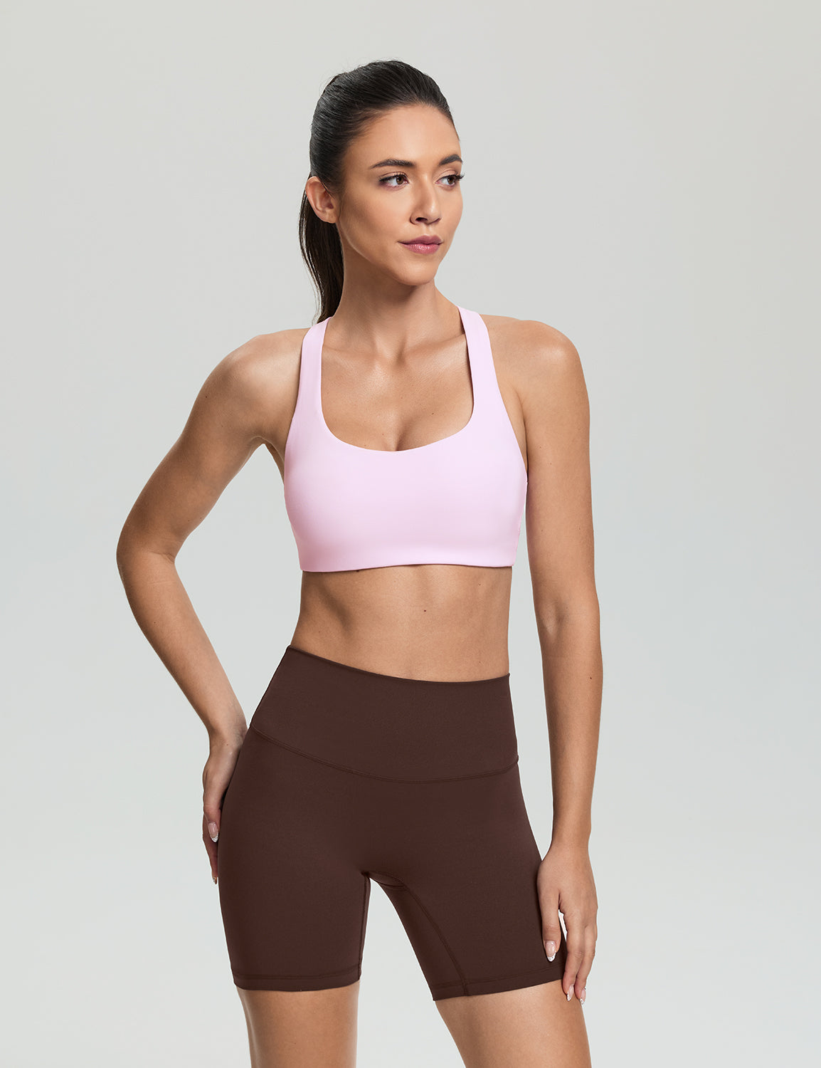 Criss Cross Back Sports Bra, A-D Cups