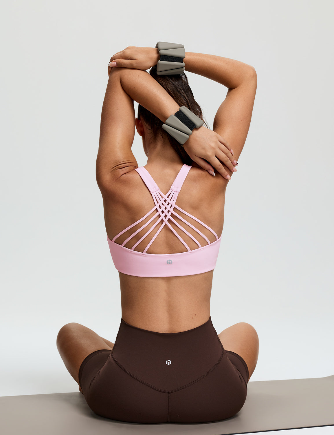 Criss Cross Back Sports Bra, A-D Cups
