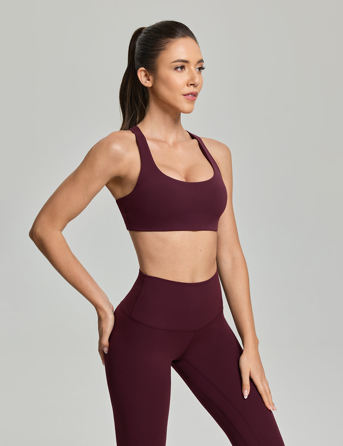 Criss Cross Back Sports Bra, A-D Cups