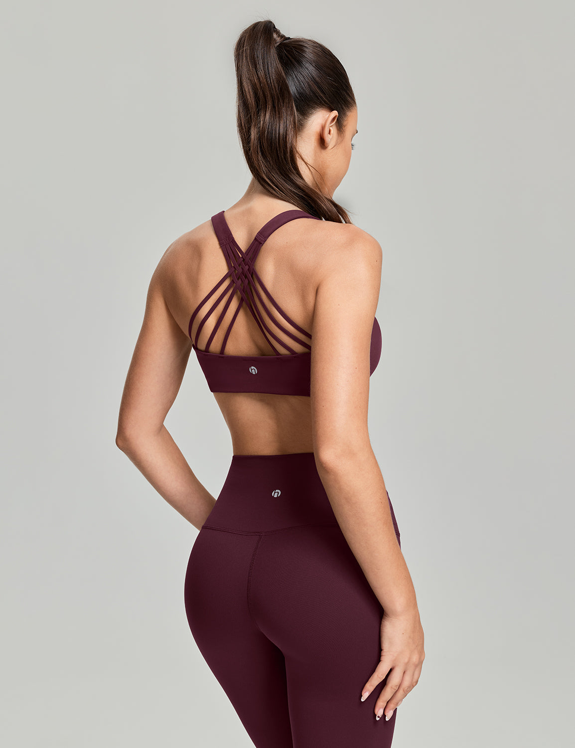 Criss Cross Back Sports Bra, A-D Cups