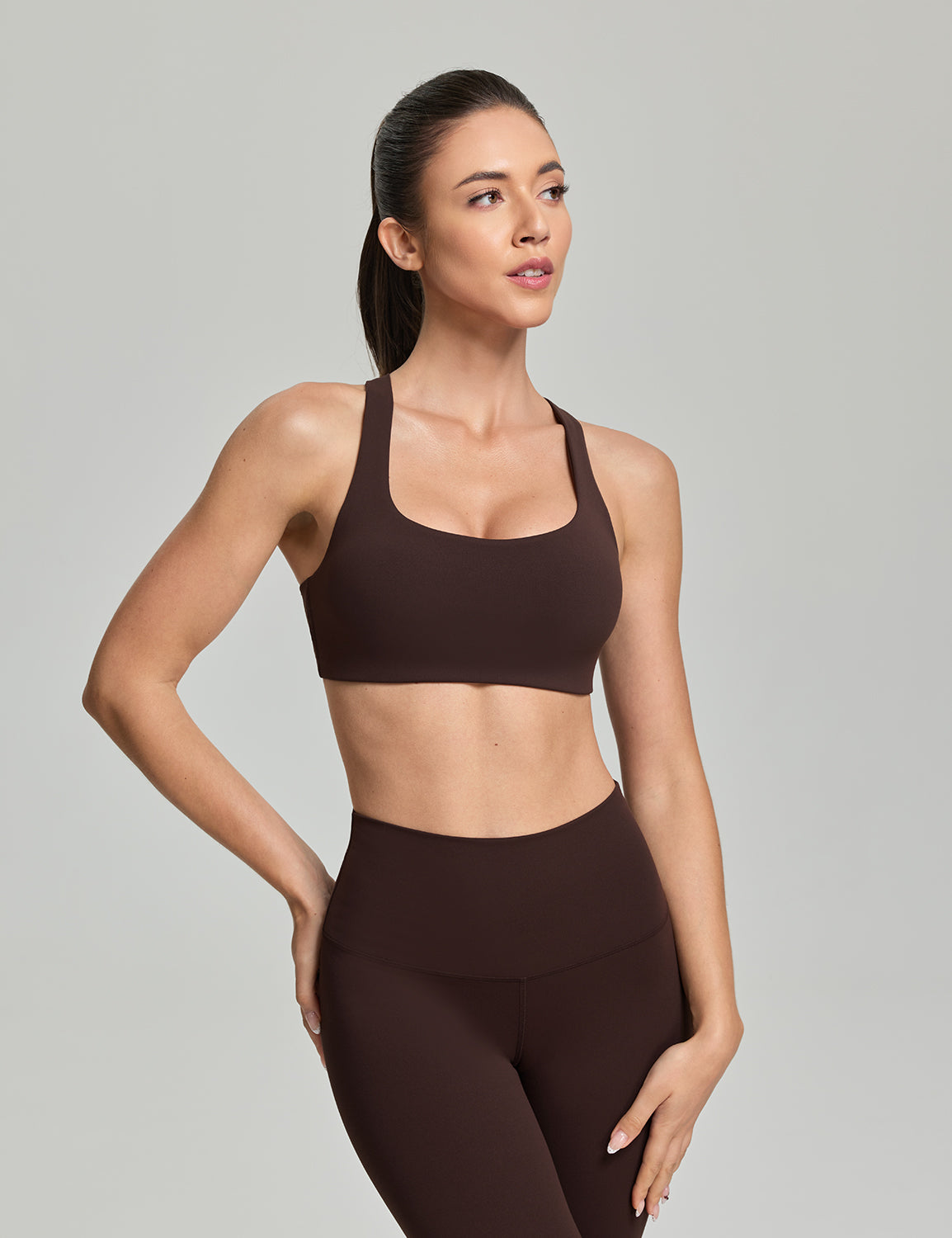 Criss Cross Back Sports Bra, A-D Cups