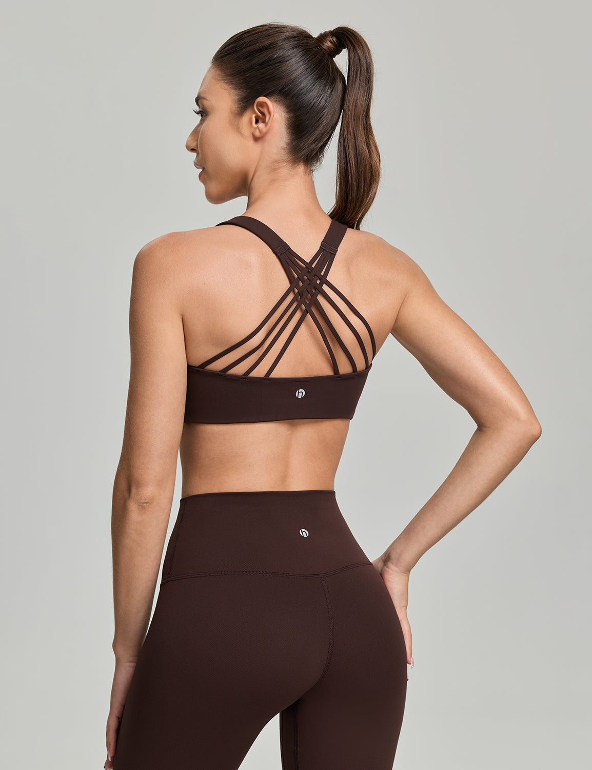 Criss Cross Back Sports Bra, A-D Cups