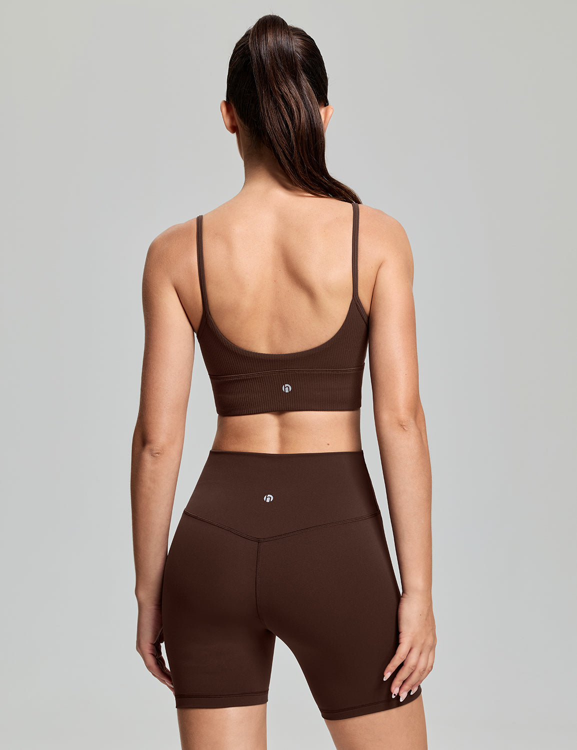 Ribbed U Back Sports Bra, A-C Cups