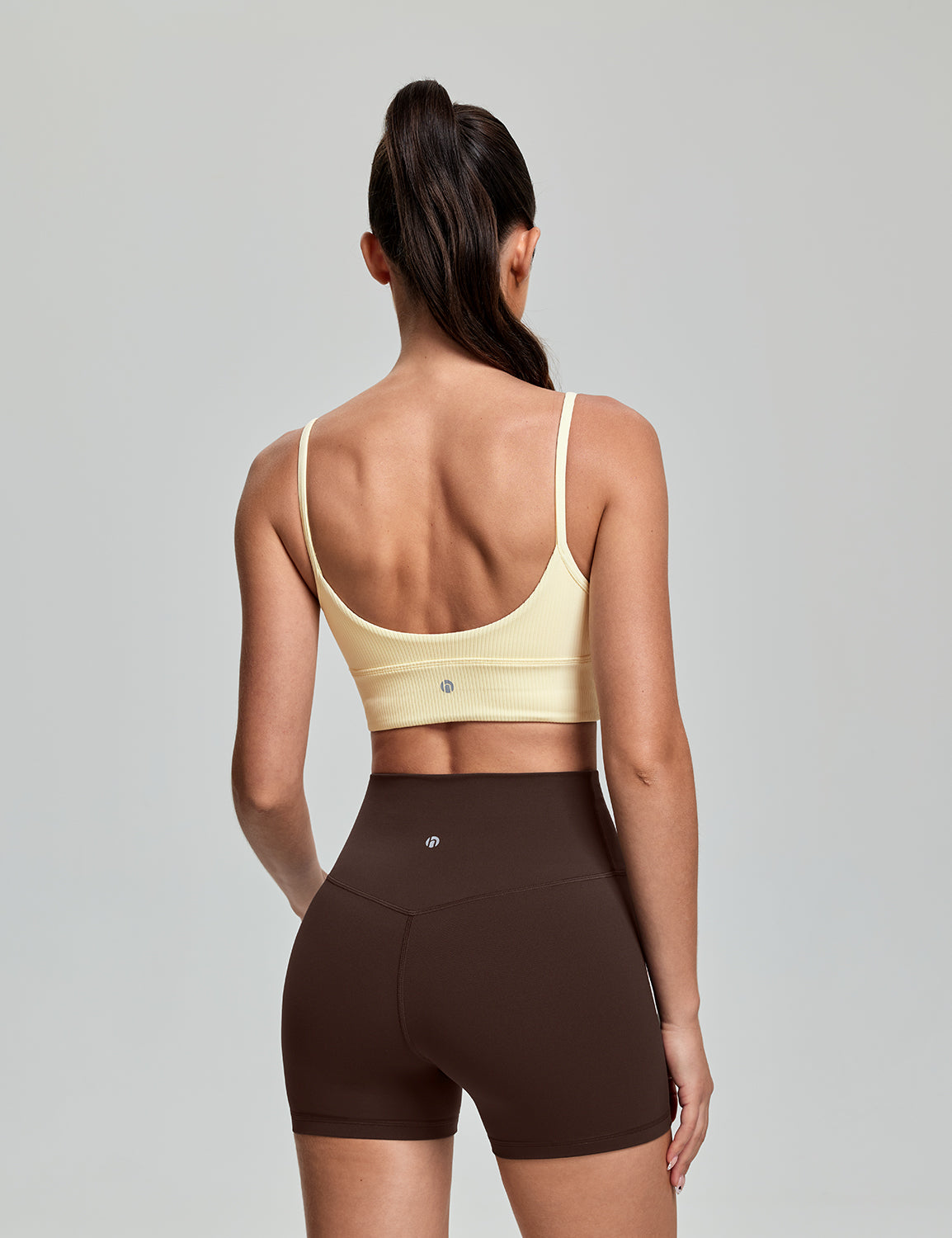 Ribbed U Back Sports Bra, A-C Cups