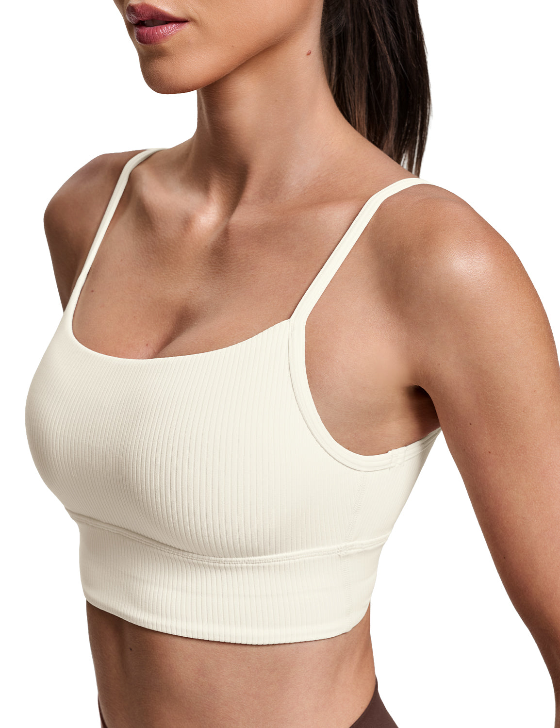 Ribbed U Back Sports Bra, A-C Cups
