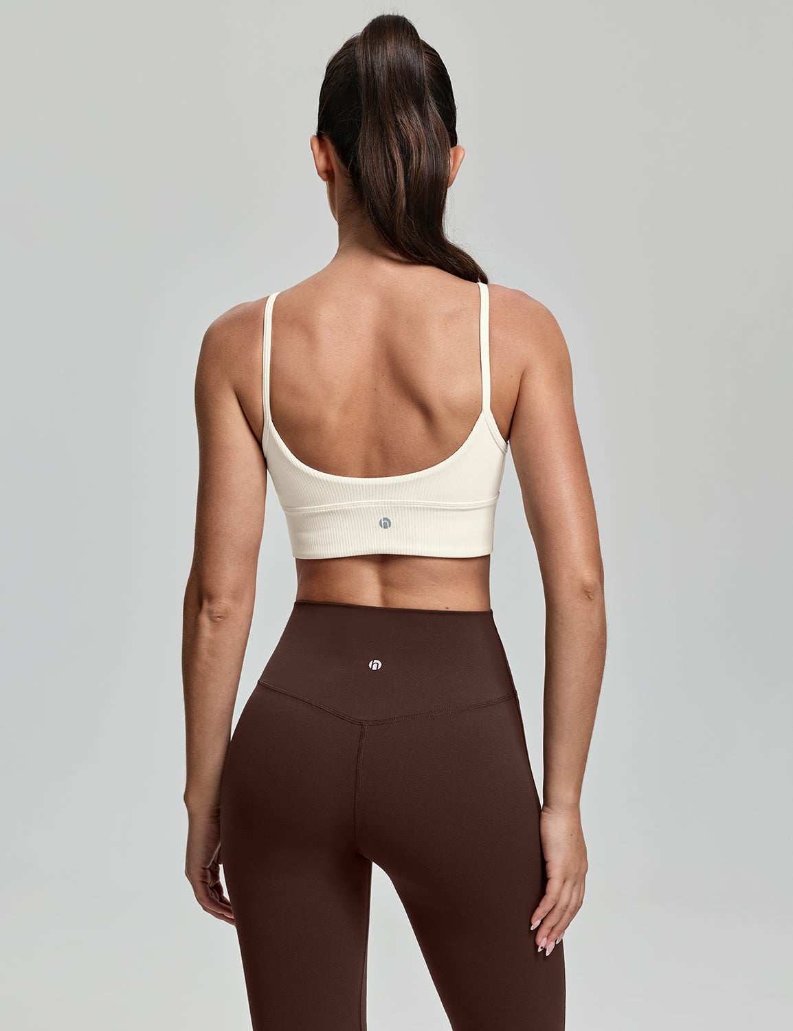 Ribbed U Back Sports Bra, A-C Cups