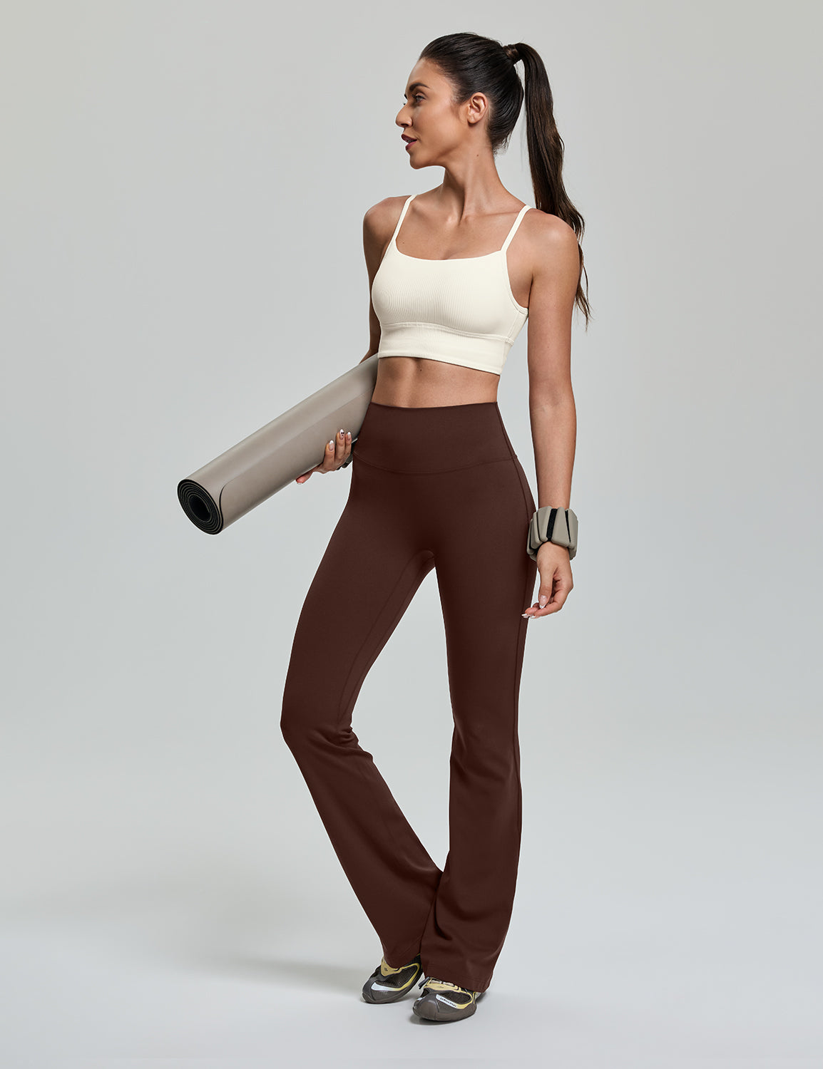 Ribbed U Back Sports Bra, A-C Cups