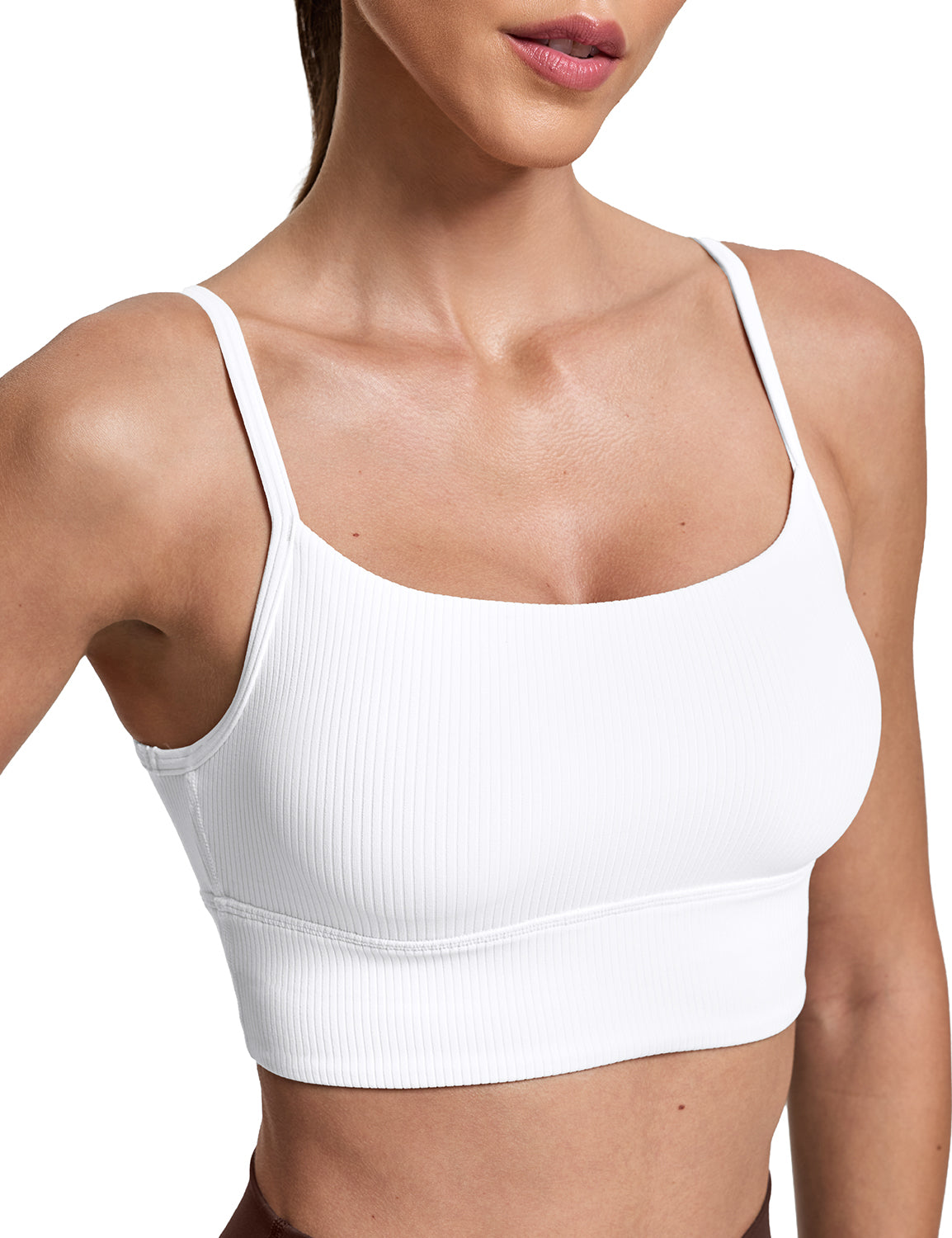 Ribbed U Back Sports Bra, A-C Cups