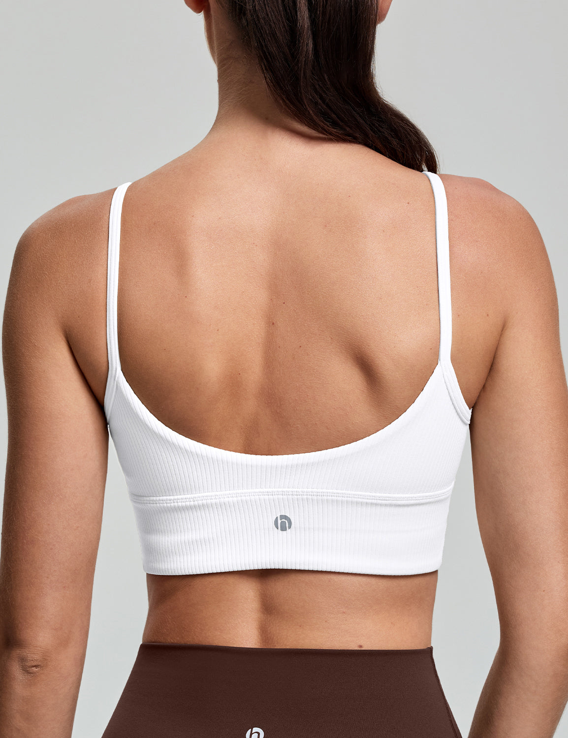 Ribbed U Back Sports Bra, A-C Cups