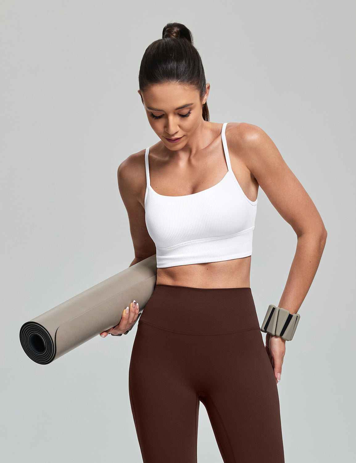 Ribbed U Back Sports Bra, A-C Cups