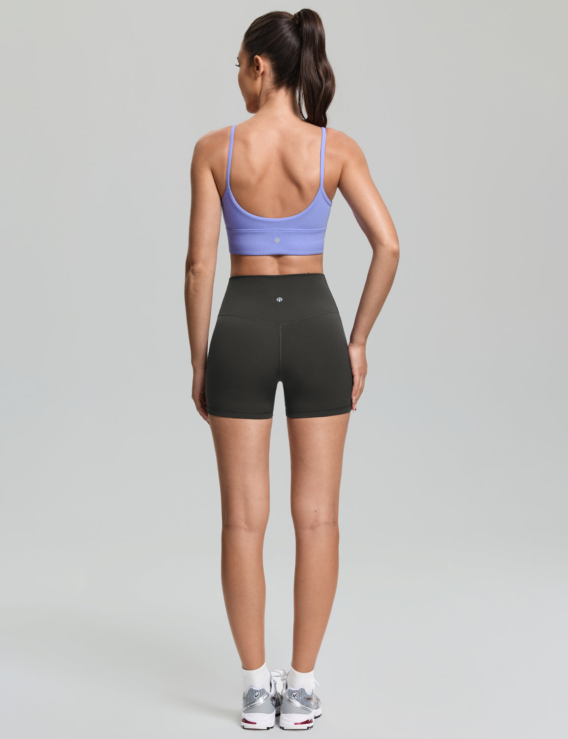 Ribbed U Back Sports Bra, A-C Cups