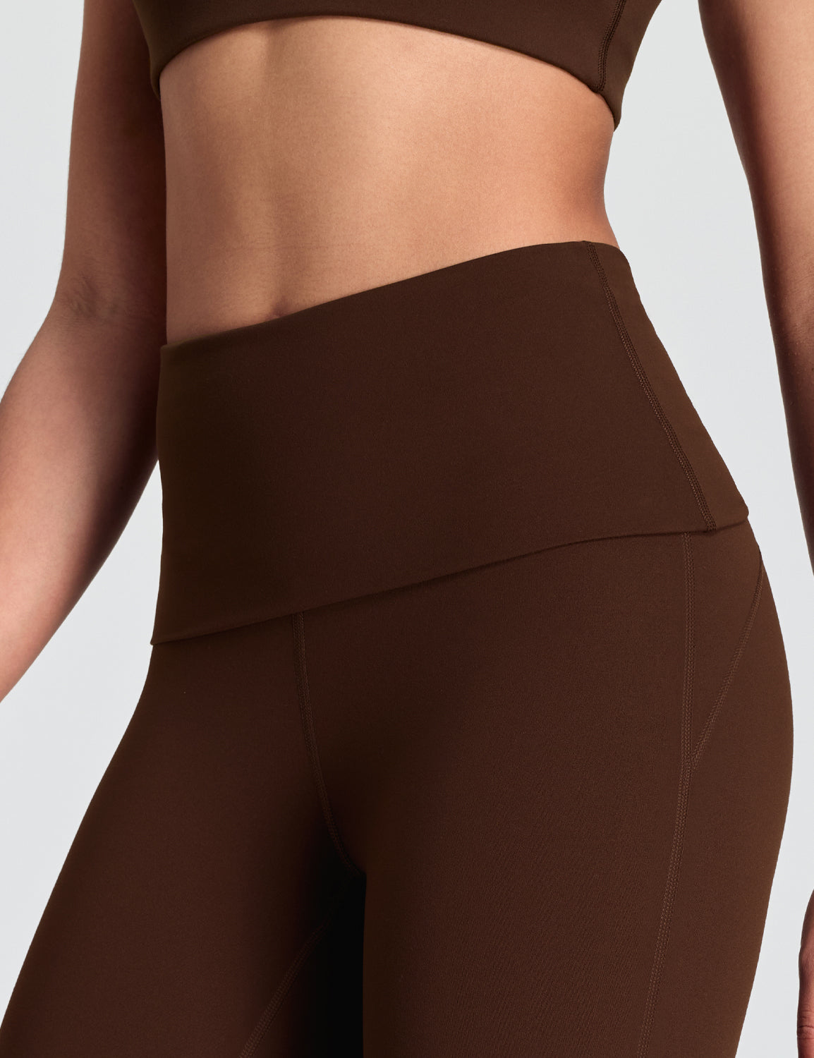 Mellow Foldover-Waist Flared Leggings 32.5"