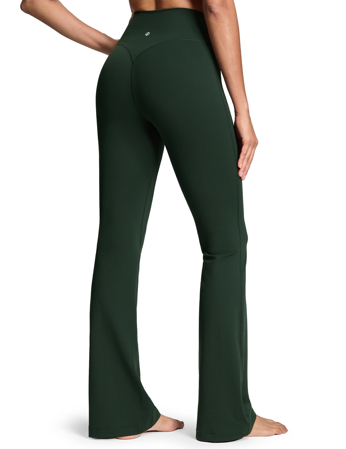 Harmony Flare Leggings No Front Seam Bold V-Dip Back