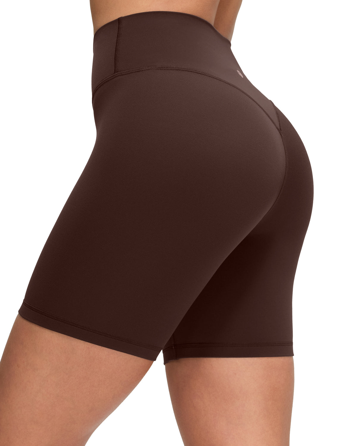 Bold V-Dip Back No Front Seam Athletic Shorts