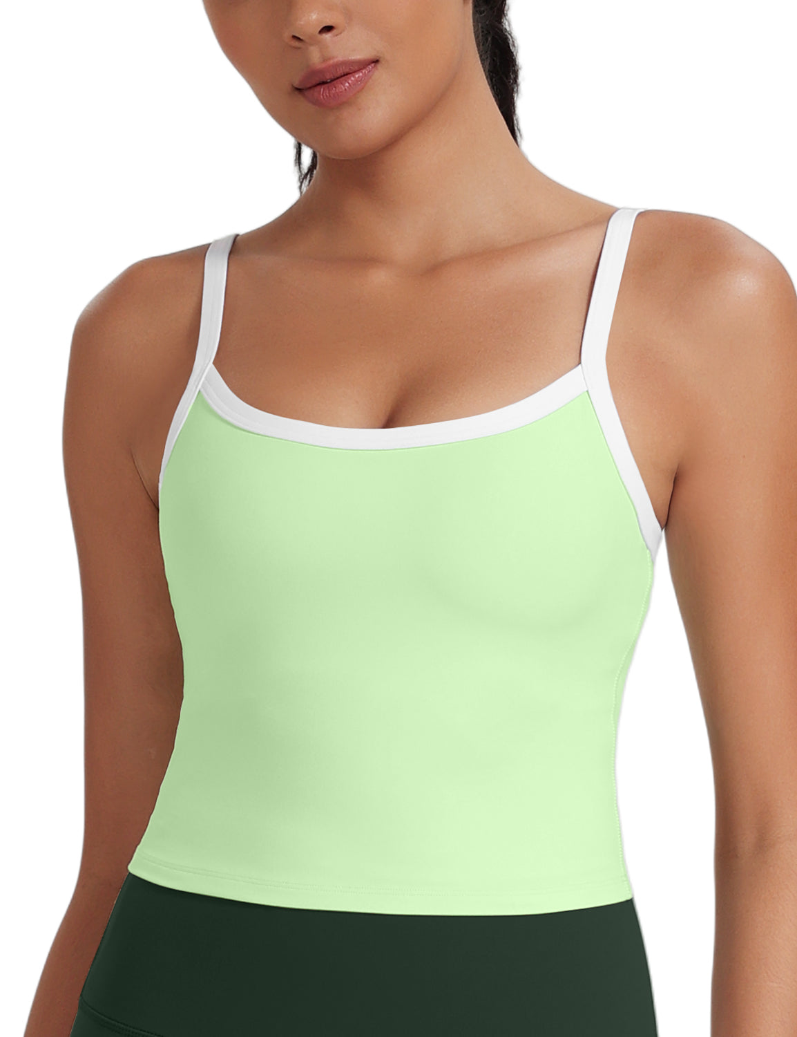 Sports Bra Mint Green/ White
